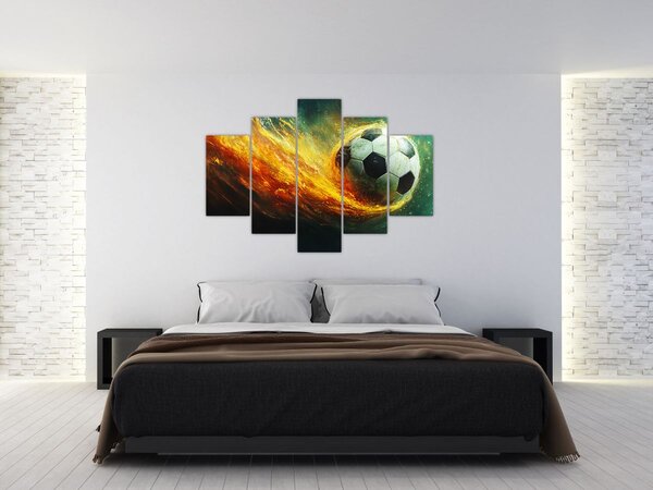 Kép - Focilabda repülés közben (150x105 cm)