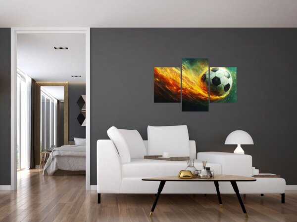 Kép - Focilabda repülés közben (90x60 cm)