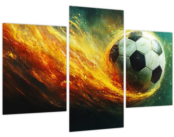 Kép - Focilabda repülés közben (90x60 cm)