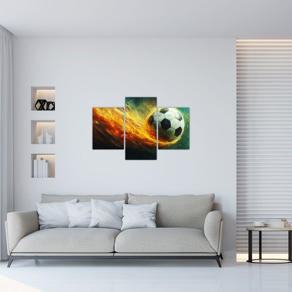 Kép - Focilabda repülés közben (90x60 cm)