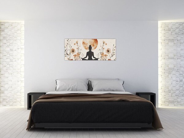 Kép - Narancssárga jóga (120x50 cm)