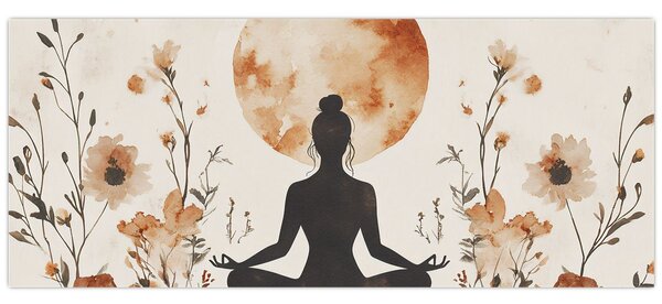 Kép - Narancssárga jóga (120x50 cm)