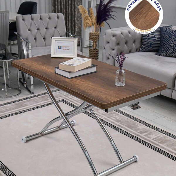 Juppo Ext - Baroque Walnut, Chrome