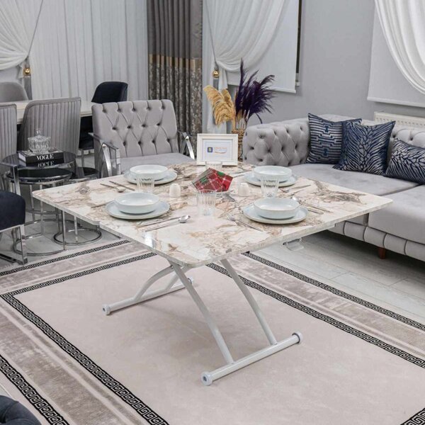 Juppo Ext - White Marble, White