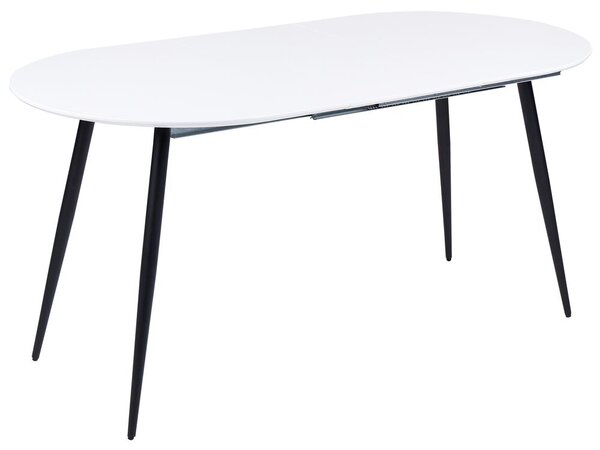 Kihúzható fehér étkezőasztal 120/160 x 80 cm STAVERTON