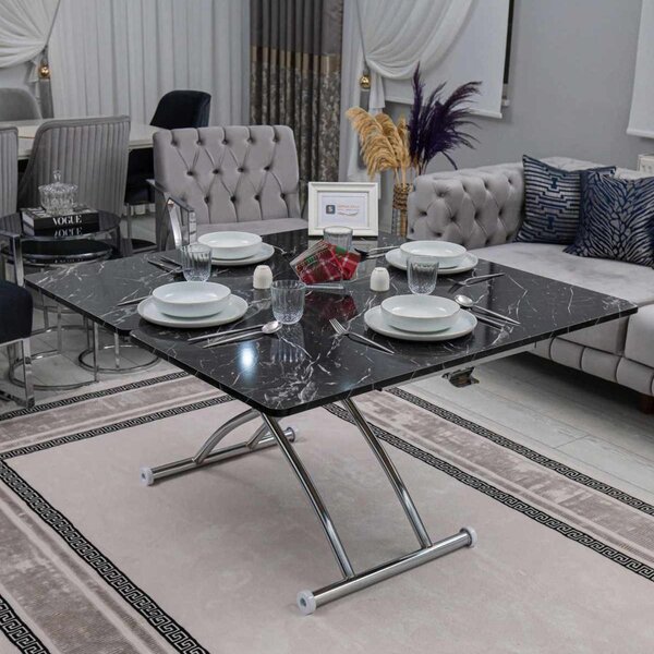 Juppo Ext - Black Marble, Chrome