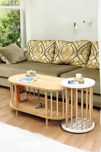 Peka111-125 - Sapphire Oak, White