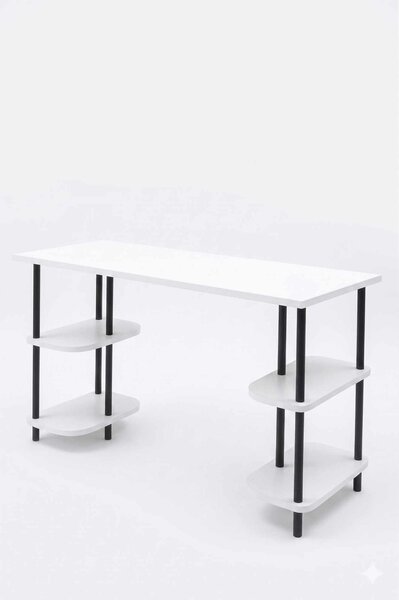 Íróasztal, fehér, 120 cm