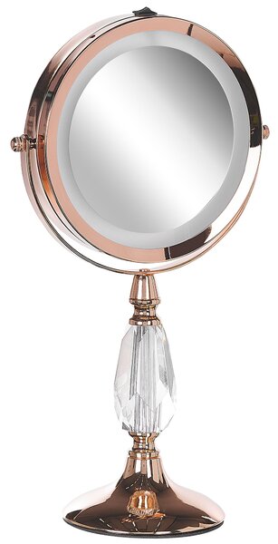Sminktükör LED MAURY Rose gold