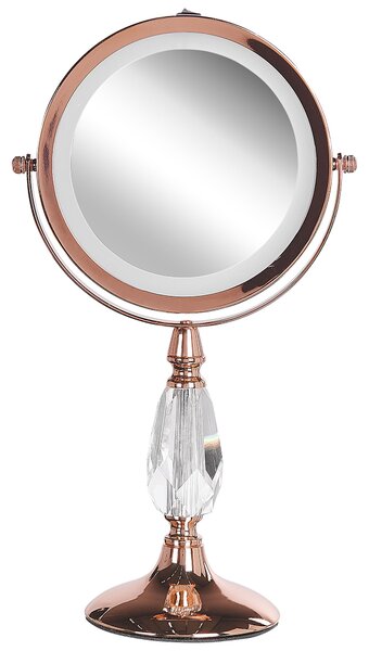 Sminktükör LED MAURY Rose gold