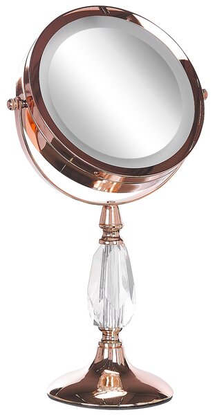 Sminktükör LED MAURY Rose gold