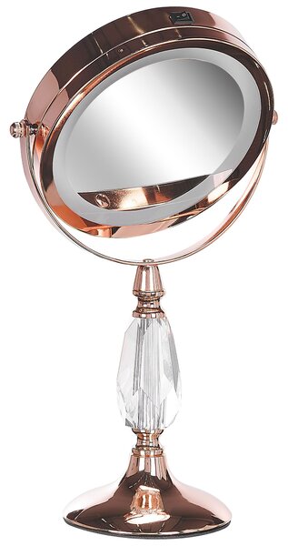 Sminktükör LED MAURY Rose gold