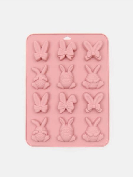 Sinsay - Szilikon bonbon forma húsvéti mintával - pasztellpink