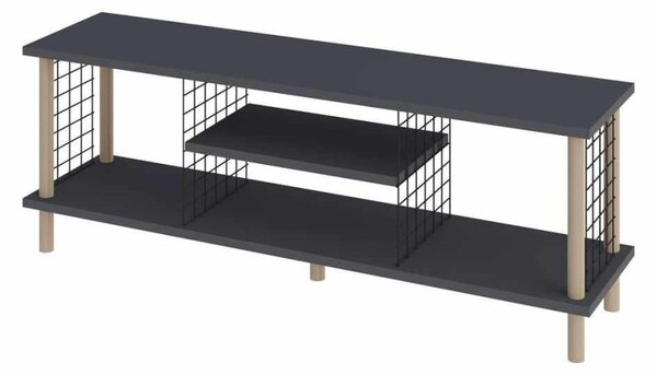 TV-állvány, antracit, 120 cm