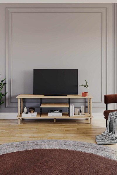 TV-állvány, zafír tölgy, 120 cm – Peka-0048