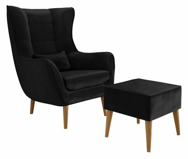 Fotel Comfivo Ulmus II, Kárpit, 106x80x95cm, Bükkfa