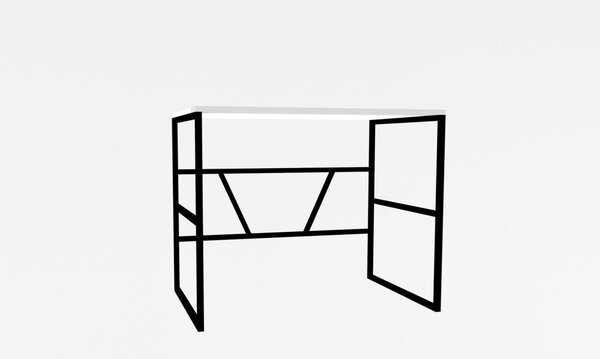 Monea íróasztal, fehér, 90 cm
