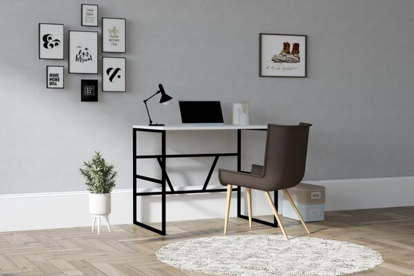 Monea íróasztal, fehér, 90 cm