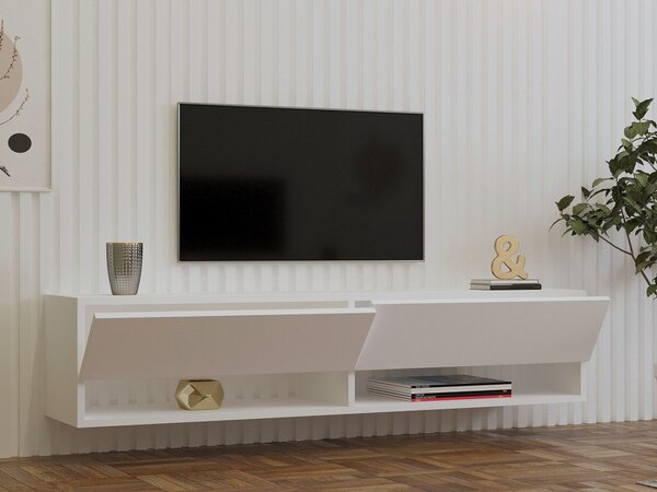 Arges TV-állvány, fehér, 141 cm