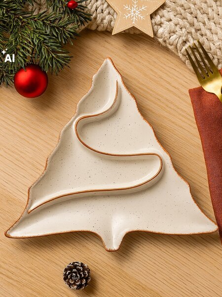 Sinsay - Karácsonyi dísztálca karácsonyfa alakban - többszínű