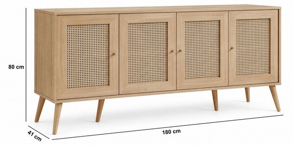 Calvin komód, tölgy, 180 cm – TR277WLN1118