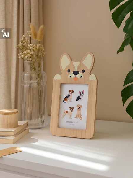 Sinsay - Képkeret corgi kutya motívummal - bézs