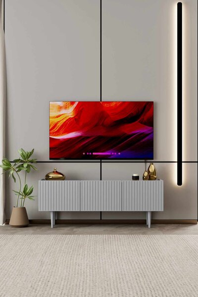 Capella TV-állvány, világosszürke, 120 cm