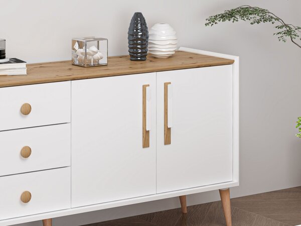 Mitra komód, fehér, 180 cm – TR506MNR1328