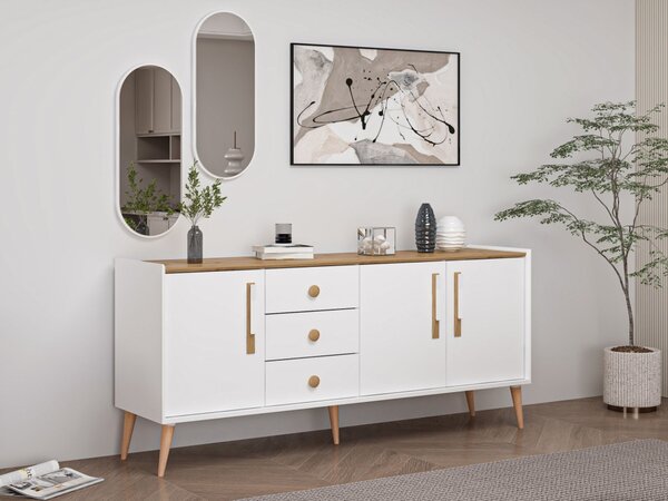 Mitra komód, fehér, 180 cm – TR506MNR1328