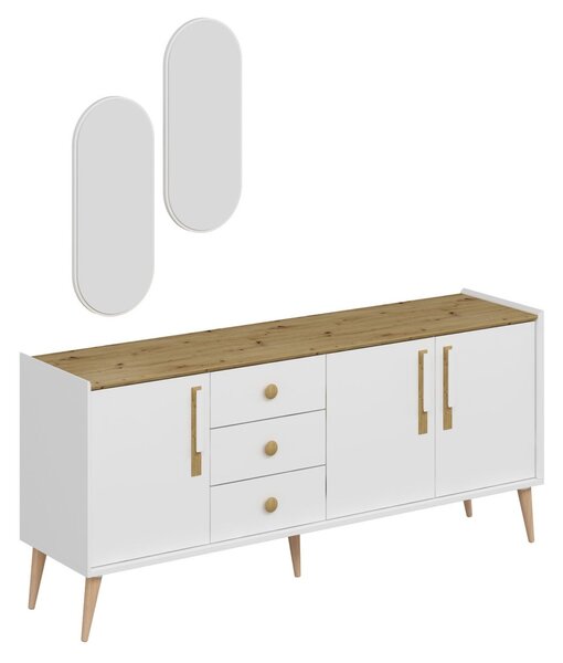 Mitra komód, fehér, 180 cm – TR506MNR1328