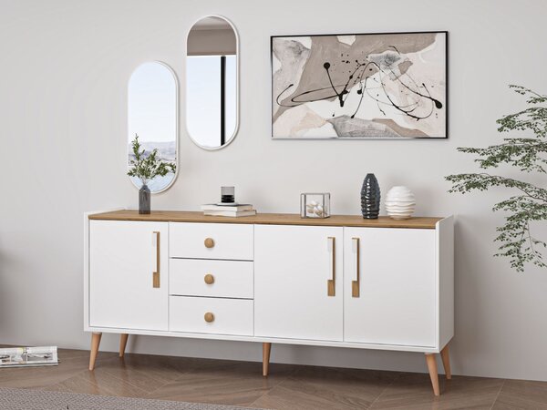 Mitra komód, fehér, 180 cm – TR506MNR1328