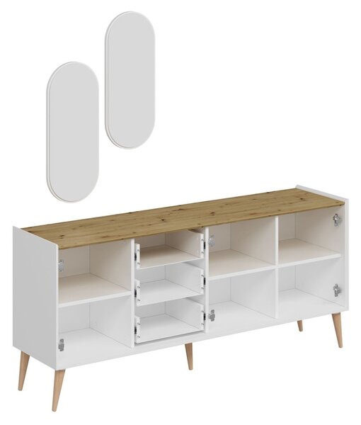Mitra komód, fehér, 180 cm – TR506MNR1328