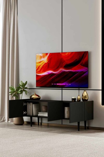 Capella TV-állvány, fekete, 120 cm