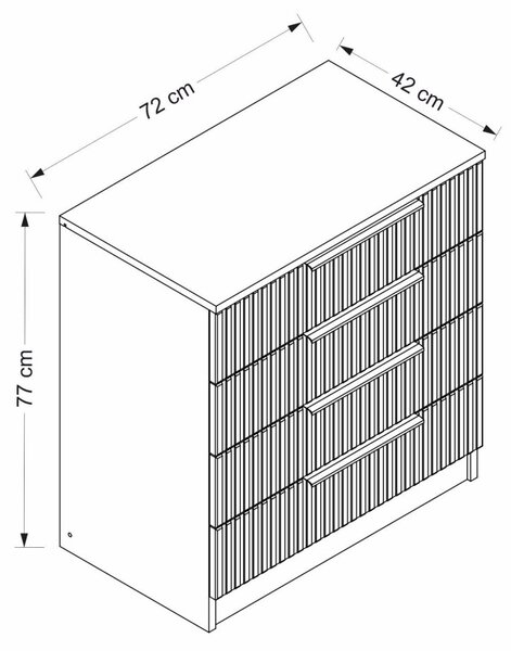 Kale komód, 72 cm – TR506MNR1521