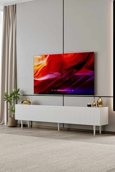 Capella TV-állvány, fehér, 200 cm