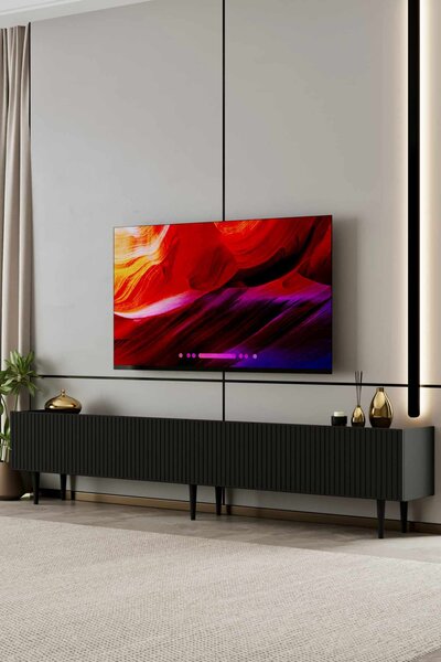Capella TV-állvány, fekete, 240 cm