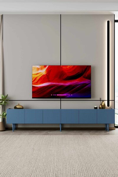 Capella TV-állvány, kék, 240 cm