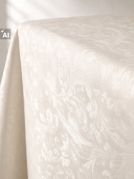 Sinsay - Asztalterítő jacquard ornamentális mintával - krémszínű