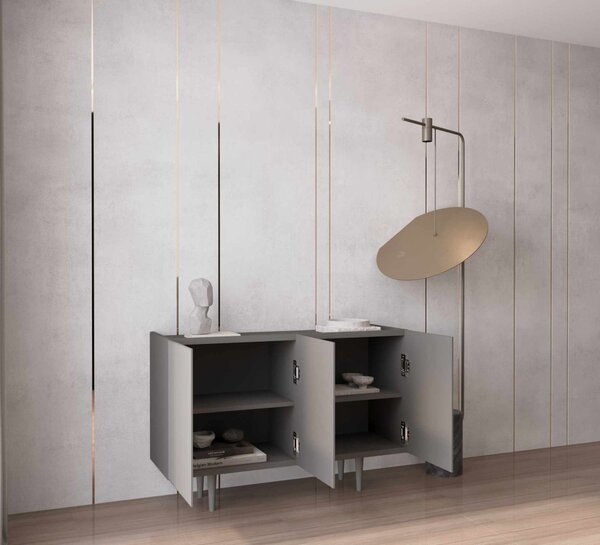Capella komód, szürke, 120 cm