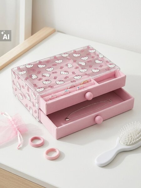 Sinsay - Hello Kitty ékszerdoboz - rózsaszín
