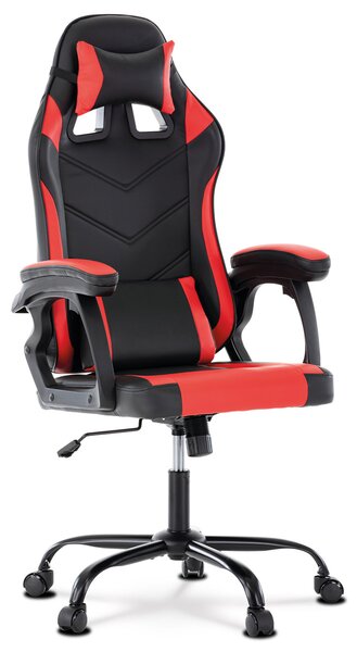 Irodai szék Kayce (fekete + piros öko bőr). 1041440