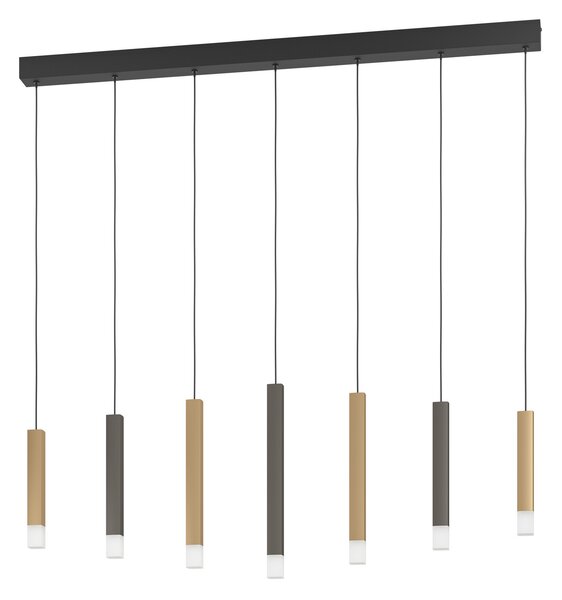 Függőlámpa Stars of Light, Estanterios, dimmable, Fekete, Étkező, Alumínium, Modern