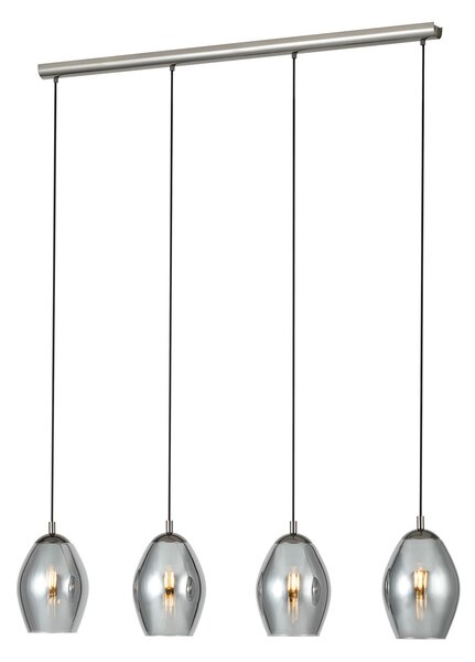 Függőlámpa Stars of Light, Estanys, dimmable, Fekete, Étkező, Üveg, Modern