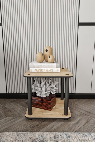 Bookcase 2-Tier Square - Oak