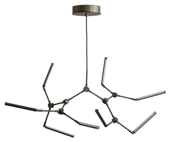 Csillárok 101 COPENHAGEN, Stick, dimmable, Bronz / Öreg Sárgaréz, Nappali, Alumínium, Dizájn