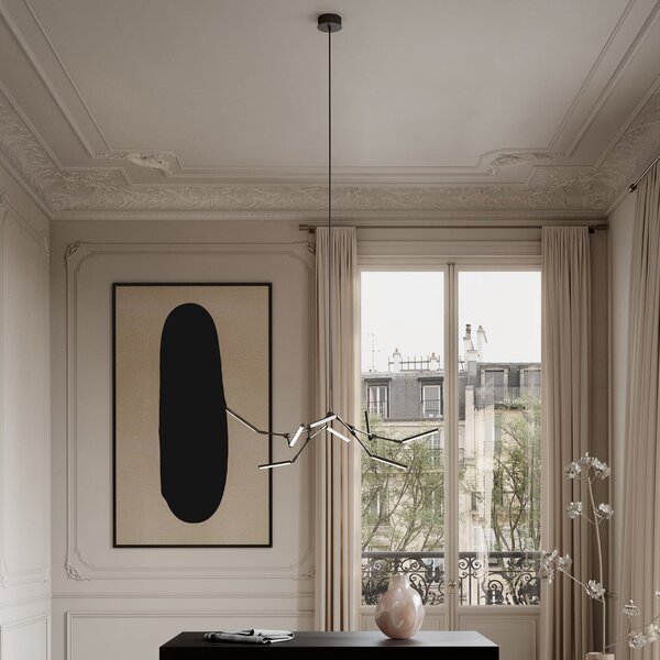 Csillárok 101 COPENHAGEN, Stick, dimmable, Bronz / Öreg Sárgaréz, Nappali, Alumínium, Dizájn