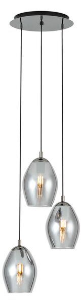 Függőlámpa Stars of Light, Estanys, dimmable, Fekete, Étkező, Üveg, Modern