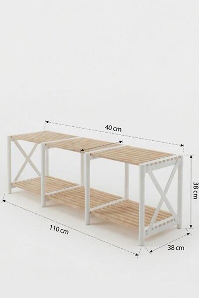 TV-állvány, fehér, 110 cm – TR282PTR1606