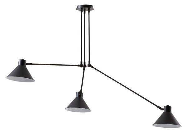 Fekete mennyezeti lámpa 80x80 cm Dione – Kave Home