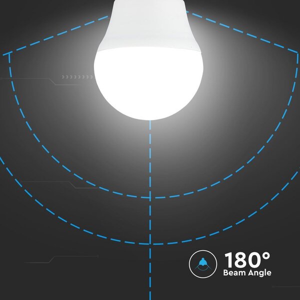 V-TAC 4.5W E27 hideg fehér G45 LED égő csomag (3 db) - SKU 217364